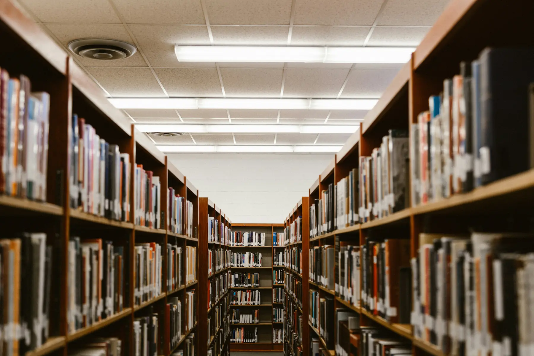 Books on shelfs