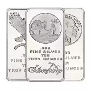 10oz  SilverTowne Silver Bar - Any Design