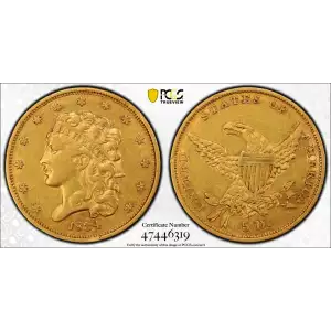 1834 $5 Classic Head, HM-3 (2)