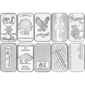 1oz  SilverTowne Silver Bar - Any Design