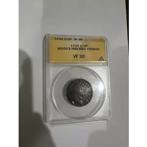 Colonial-Coinage of William Wood - Hibernia Coinage Halfpenny