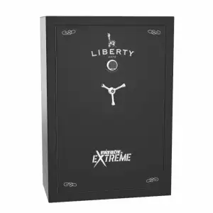 Liberty Safe Fatboy JR. Extreme Gun Safe Textured Black with Chrome Trim and Electronic Lock