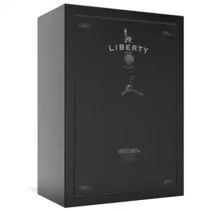 Liberty Safe Fatboy JR. XL Gun Safe Textured Black with Chrome Trim and Electronic Lock